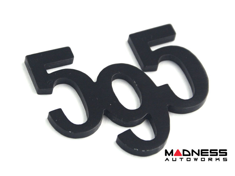 FIAT 500 Badges - "595" - set of 2 - Black
